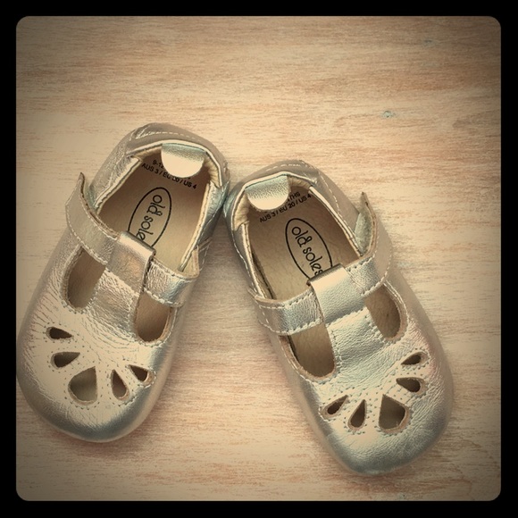 old sole baby shoes